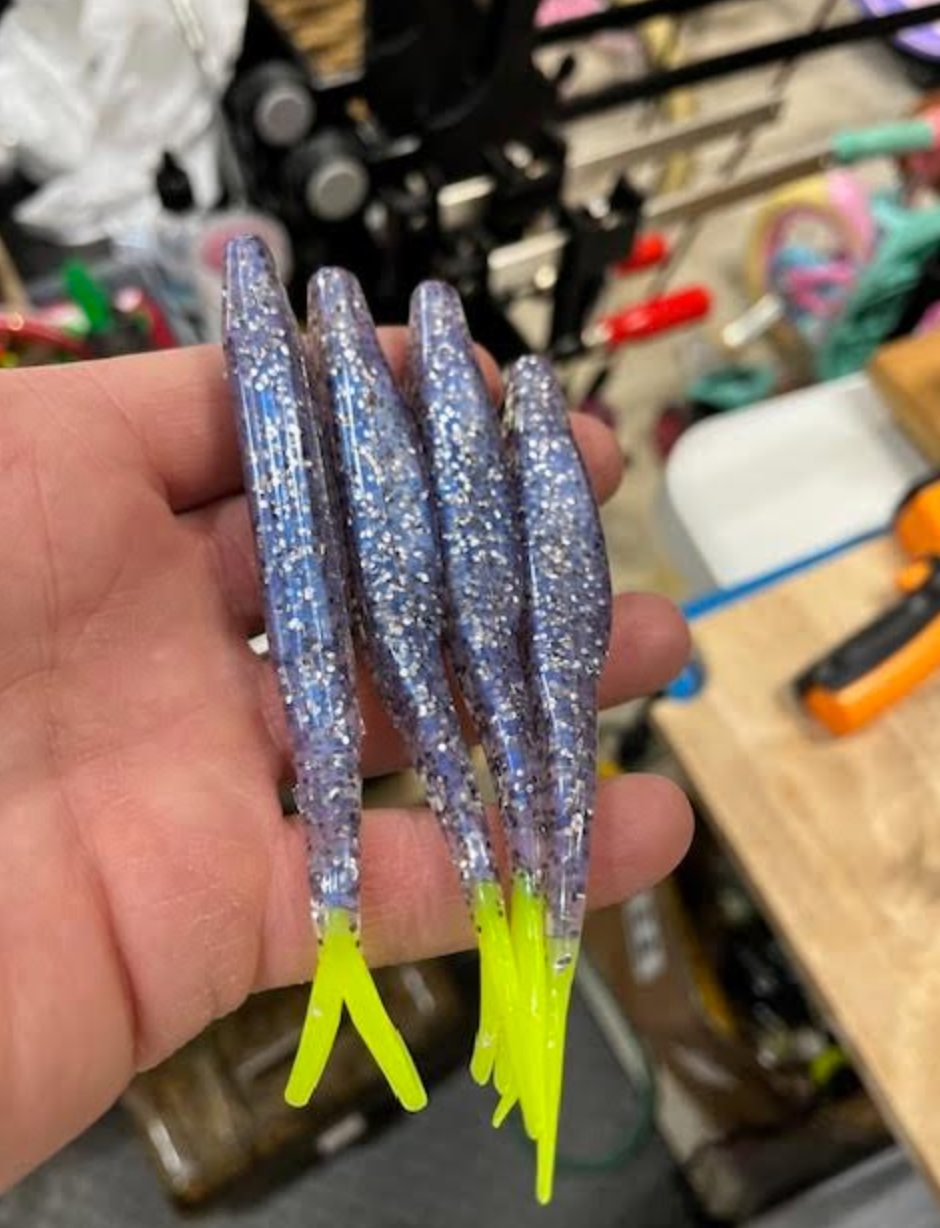 5" Split Tail Shad (packs of 8)