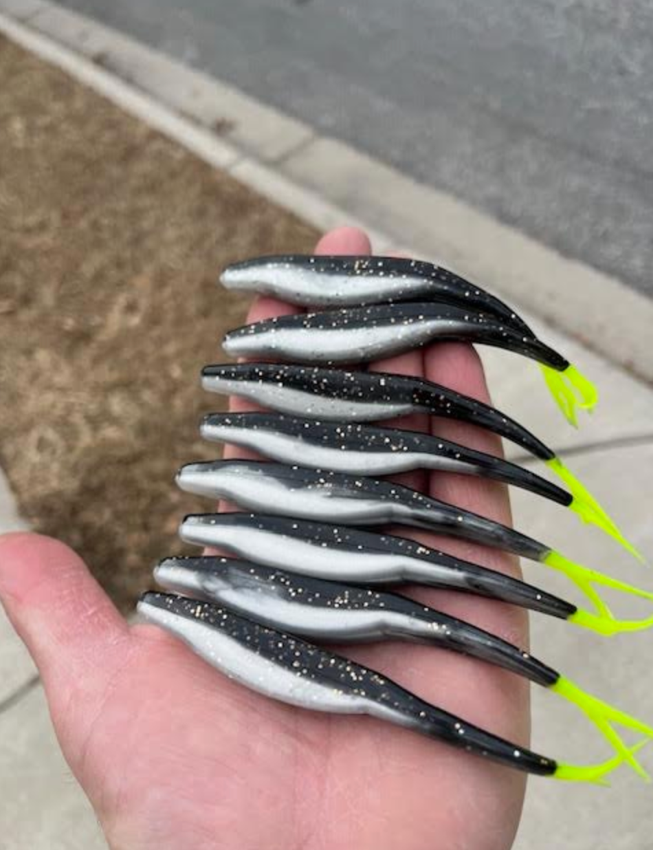 5" Split Tail Shad (packs of 8)